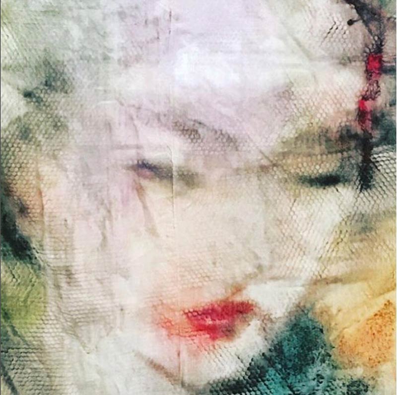 Jasper Krabbé, Geisha (Detail), 2016, Öl auf Leinwand, 170 x 100 cm, Sammlung des Künstlers 