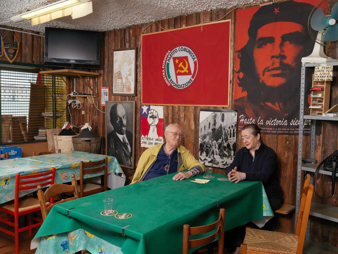 Italy, Partito della Rifondazione Comunista (PRC), Circolo Giudecca, Venice.