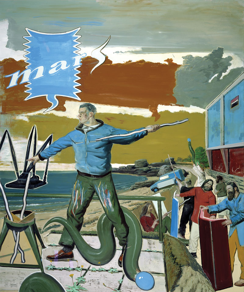 Neo Rauch, Mars, 2002, olieverf op doek, 250 x 210 cm, privécollectie.